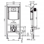 Инсталляция с унитазом Villeroy&Boch ViConnect E200 + Subway 2.0 DirectFlush с сиденьем Slim Soft Close  (5614R201+92246100)