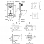 Набор инсталляция 4 в 1 Grohe Rapid SL 38721001 + унитаз с сиденьем Qtap Presto QT24332615EW