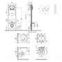 Набор Qtap инсталляция 4 в 1 с панелью смыва Nest (QT0233M370 + QT0211P01V1176W) + унитаз с сиденьем Robin QT13332141ERW