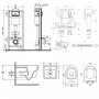 Комплект Qtap инсталляция Nest QTNESTM425M11CRM + унитаз с сиденьем Jay QT07335176W + набор для гигиенического душа со смесителем Inspai-Varius QTINSVARCRMV00440501