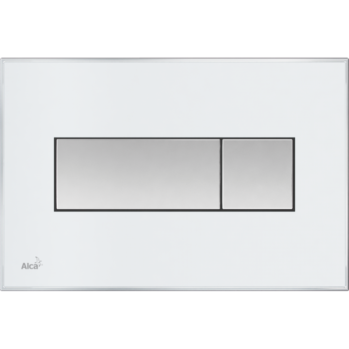 Кнопка управления AlcaPlast M1370, с цветной пластиной (доска - белая)