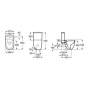 Унитаз-компакт Roca Meridian Rimless A34224L000