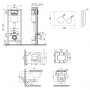 Набор Qtap инсталляция 4 в 1 с панелью смыва Nest (QT0133M425 + QT0111M11V1114W) + унитаз с сиденьем Scorpio QT1433053ERW