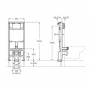 Инсталляция + унитаз: Roca Duplo One (A890070020)+Roca Meridian (A34H240000)