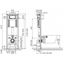 Инсталляция Cersanit Tech Line Opti Set B598 +унитаз Cersanit Arteco CleanOn с сиденьем (S701-625)