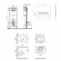 Набор Qtap инсталляция 4 в 1 с панелью смыва Nest (QT0133M425 + QT0111V1107GB) + унитаз с сиденьем Robin QT1333046ERMB