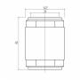 Обратный клапан Rastelli №480VM 1/2
