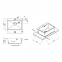 Кухонная мойка Qtap D5843 2.7/1.0 мм (QTD584310)