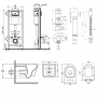 Комплект Qtap инсталляция Nest QTNESTM425M11CRM + унитаз с сиденьем Jay QT07335176W + набор для гигиенического душа со смесителем Inspai-Varius QTINSVARCRMV00440001