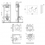Набор Qtap инсталляция 4 в 1 с панелью смыва Nest (QT0133M425 + QT0111M11V1114W) + унитаз с сиденьем Robin QT1333046ERW