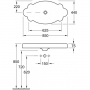 Умывальник Villeroy&Boch La Belle 85 см (613785R1)