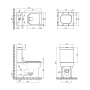 Унитаз-компакт Qtap Cardinal безободковый с сиденьем Soft-close QT0422C666PW