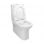 Унитаз-компакт Qtap Aquarius безободковый с сиденьем Soft-close QT2122C665PW