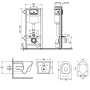 Набор Qtap инсталляция Nest QTNESTM425M06SAT + унитаз с сиденьем Jay QT07335176W