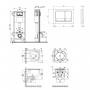 Набор Qtap инсталляция 4 в 1 с панелью смыва Nest (QT0133M425 + QT0111M06029SAT) + унитаз с сиденьем Robin QT1333046ERW