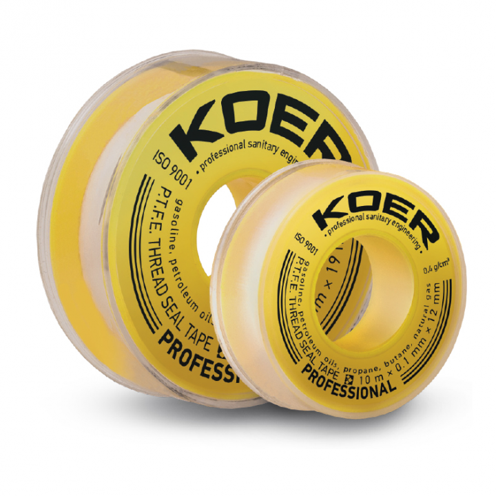 ФУМ лента для газа KOER ST-12 10M*0.1mm*12mm (KR2809)