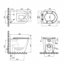 Унитаз-компакт Qtap Swan безободковый с сиденьем Soft-close QT16223178W