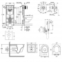 Комплект инсталляция Grohe Rapid SL 38721001 + унитаз с сиденьем Qtap Jay QT07335176W + набор для гигиенического душа со смесителем Grohe BauClassic 2904800S