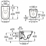 Инсталляция для унитаза Imprese i8120 с подвесным унитазом Roca Gap Clean Rim A34647L000