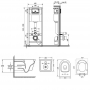 Набор Qtap инсталляция Nest QTNESTM425M11CRM + унитаз с сиденьем Jay QT07335176W