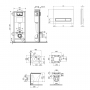 Набор Qtap инсталляция 4 в 1 с панелью смыва Nest (QT0133M425 + QT0111M08V1384W) + унитаз с сиденьем Virgo QT1833051ERW