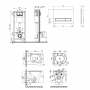 Набор Qtap инсталляция 4 в 1 с панелью смыва Nest (QT0133M425 + QT0111M08382SAT) + унитаз с сиденьем Aries QT0333063ERW