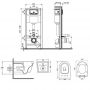 Набор Qtap инсталляция Nest QTNESTM425M06SAT + унитаз с сиденьем Swan QT16335178W