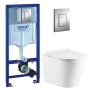 Инсталляция Grohe Rapid SL 3 в 1 (38772001) + унитаз Koller Pool Orion Rimless (OR-0515-RW) с крышкой Soft-Close