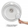 Кухонная мойка Qtap D510 Satin 0,8 мм (QTD510SAT08)