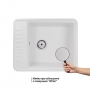 Кухонная мойка Qtap CS 6250 White (QT6250WHI650)