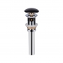 Раковина-чаша Qtap Scorpio 400x400x140 Matt black с донным клапаном QT14113018BMBMB