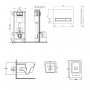 Набор Qtap инсталляция 4 в 1 с панелью смыва Nest (QT0133M425 + QT0111M08382SAT) + унитаз с сиденьем Crow QT05335170W