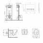 Набор Qtap инсталляция 4 в 1 с панелью смыва Nest (QT0133M425 + QT0111V1105GW) + унитаз с сиденьем Swan QT16335178W