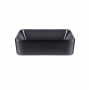 Раковина-чаша Qtap Tern 475х370х140 Matt black с донным клапаном QT172074MBMB