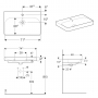 Умивальник меблевий Geberit Smyle Square 75x48 (500.249.01.1)