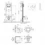 Набор Qtap инсталляция 4 в 1 с панелью смыва Nest (QT0233M370 + QT0211P01V1176W) + унитаз с сиденьем Virgo QT1833051ERW