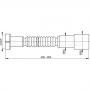 Гибкое соединение AlcaPlast A77, 6/4“/50/40 пластмасса