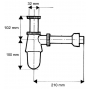 Сифон для умывальника McAlpine 200AB