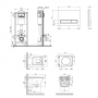 Набор Qtap инсталляция 4 в 1 с панелью смыва Nest (QT0133M425 + QT0111M08V1384W) + унитаз с сиденьем Gemini QT25332614EW