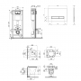 Набор Qtap инсталляция 4 в 1 с панелью смыва Nest (QT0133M425 + QT0111V1107GB) + унитаз с сиденьем Virgo QT1833051ERMB