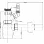 Сифон для умывальника McAlpine HC2WM-40