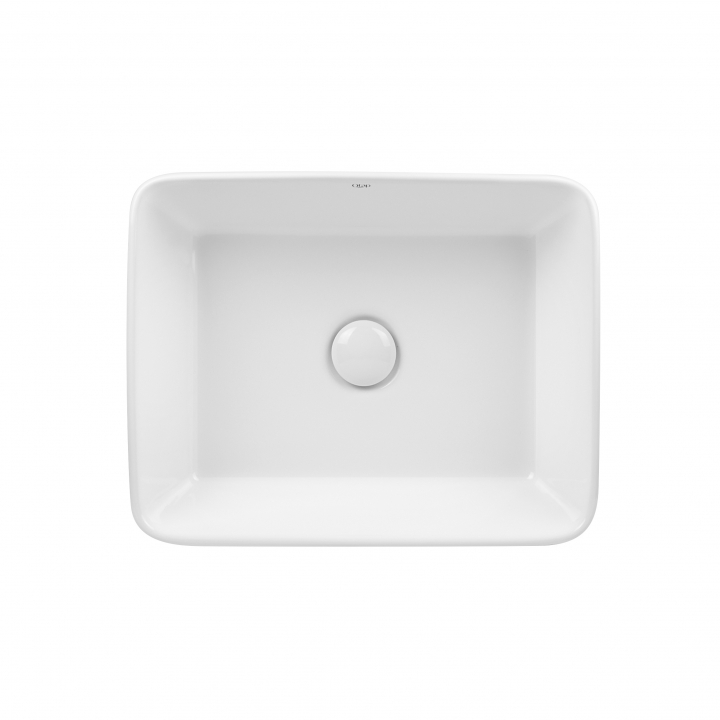 Раковина-чаша Qtap Tern 475х370х140 White с донным клапаном QT17112074W