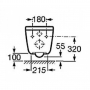 Унитаз подвесной Roca Gap 34647L000 Clean Rim + сидение