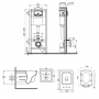 Набор Qtap инсталляция Nest QTNESTM425M11SAT + унитаз с сиденьем Crow QT05335170W