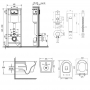 Комплект Qtap инсталляция Nest QTNESTM425M11CRM + унитаз с сиденьем Swan QT16335178W + набор для гигиенического душа со смесителем Inspai-Varius QTINSVARCRMV00440001