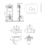 Набор Qtap инсталляция 4 в 1 с панелью смыва Nest (QT0133M425 + QT0111V1107GB) + унитаз с сиденьем Robin QT1333046ENRMB