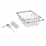 Набор 3 в 1 Lidz кухонная мойка H6350L Brush 3.0/0.8 мм + сушилка + дозатор для моющего средства