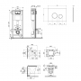 Набор Qtap инсталляция 4 в 1 с панелью смыва Nest (QT0133M425 + QT0111V1164GW) + унитаз с сиденьем Virgo QT1833051ERW