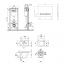 Набор Qtap инсталляция 4 в 1 с панелью смыва Nest (QT0133M425 + QT0111V1105GW) + унитаз с сиденьем Tern QT1733052ERW