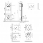 Набор Qtap инсталляция 4 в 1 с панелью смыва Nest (QT0233M370 + QT0211P01V1178MB) + унитаз с сиденьем Robin QT1333046ERMB